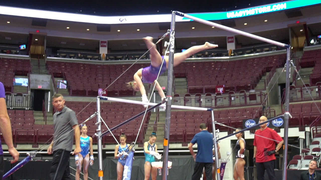 Jade Carey - Uneven Bars - 2018 GK U.S. Classic - Podium Training