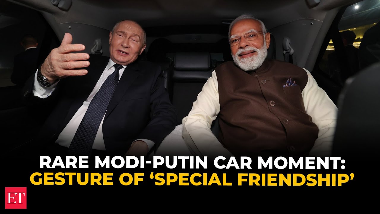 Modi-Putin share car ride to 7 LKM, signal rare diplomatic warmth, private dinner to follow
