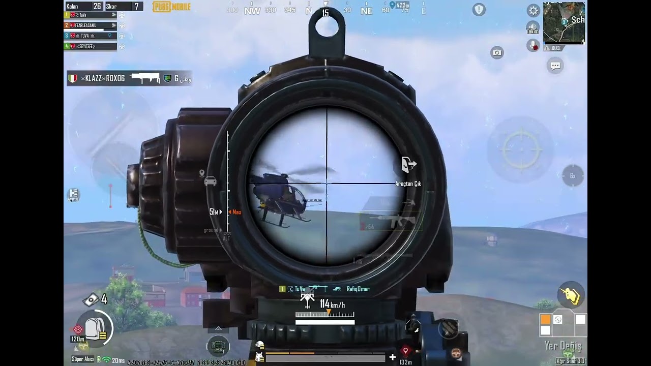 ÜÇ BEŞ BOOT OYUNCUYA DENK GELDİK ☠️😅😉 PUBG MOBİLE AĞIR SİLAH MODU 