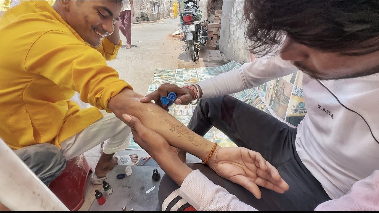 Te harías este TATUAJE CALLEJERO en india ? Ni te lo imaginas!!!
