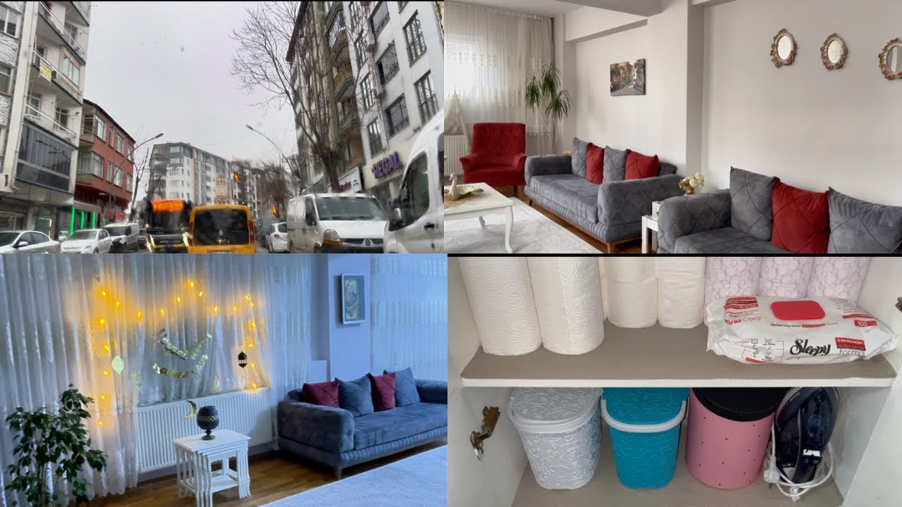 DÜZEN TEMİZLİK 🧽 SAHUR 🌙✨ALDIKALRIM DIŞARDAKİ İŞLER 