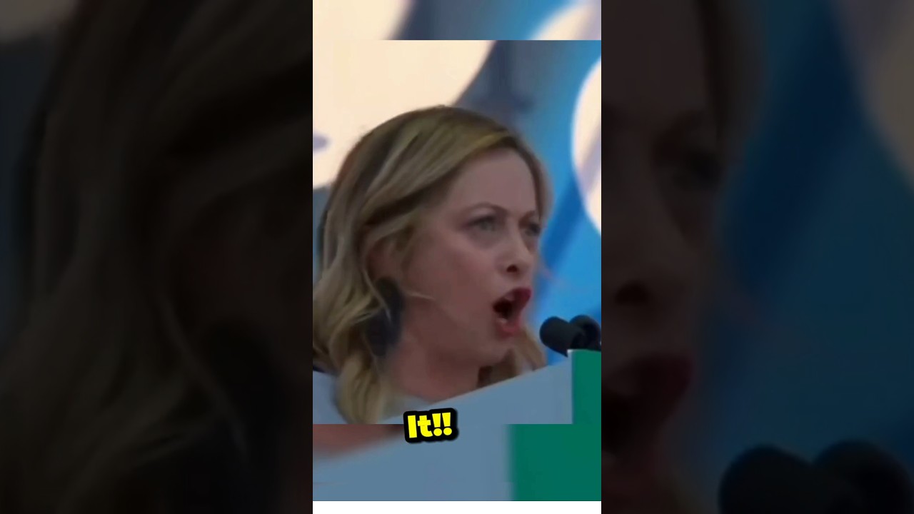 Italy PM Georgia Meloni Fiery Speech!