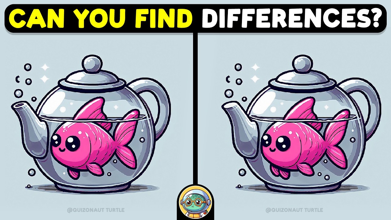 🐢🧩 Spot The Difference | Test Your Detective Skills 🧩🐢 | Quizonaut Turtle