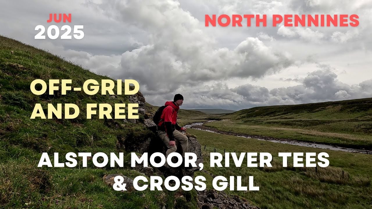Off-grid in North Pennines: Alston Moor and River Tees from Blackburn Bank