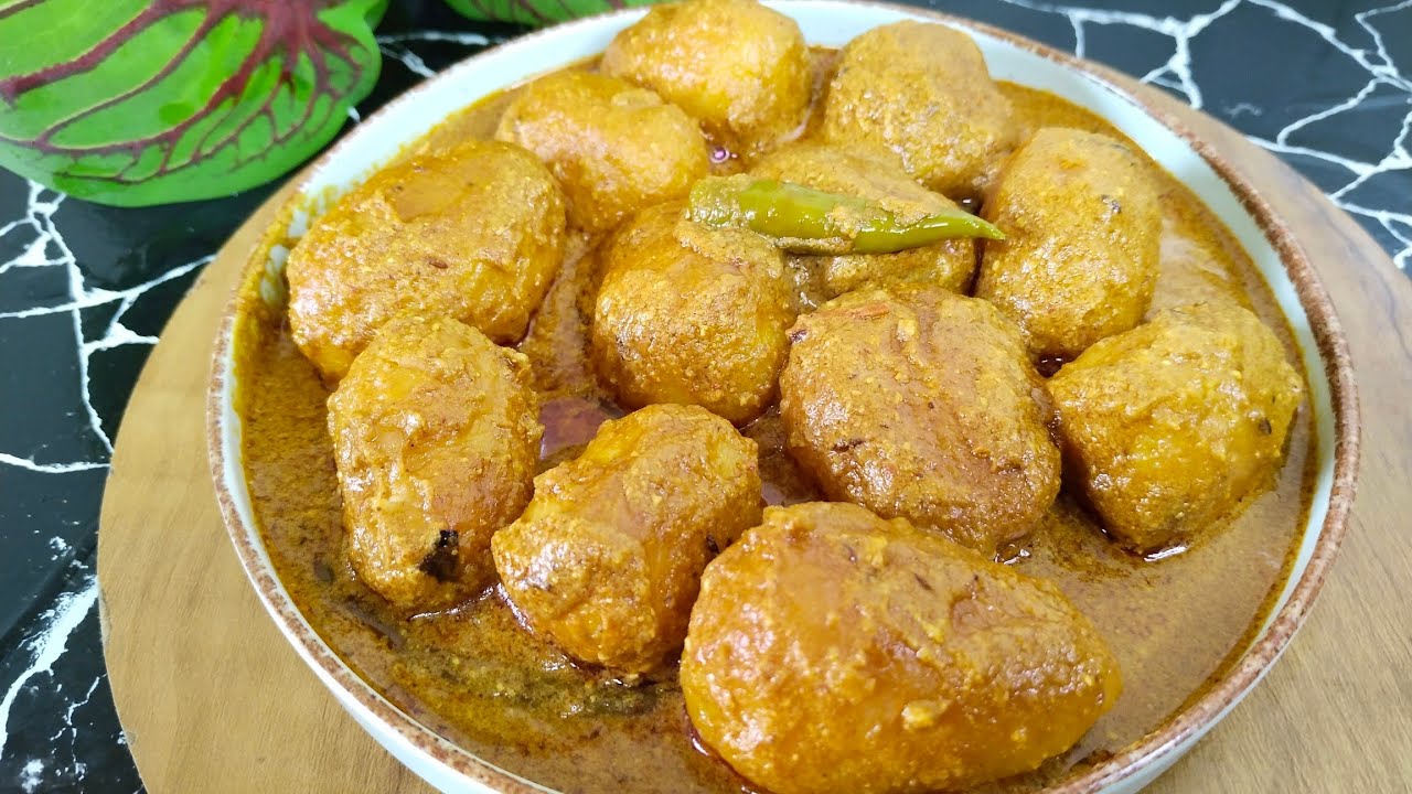 Bengali Style Niramish Aloo’r Dom | নিরামিষ আলুভ দম | Bhoger Aloo’r Dom Recipe