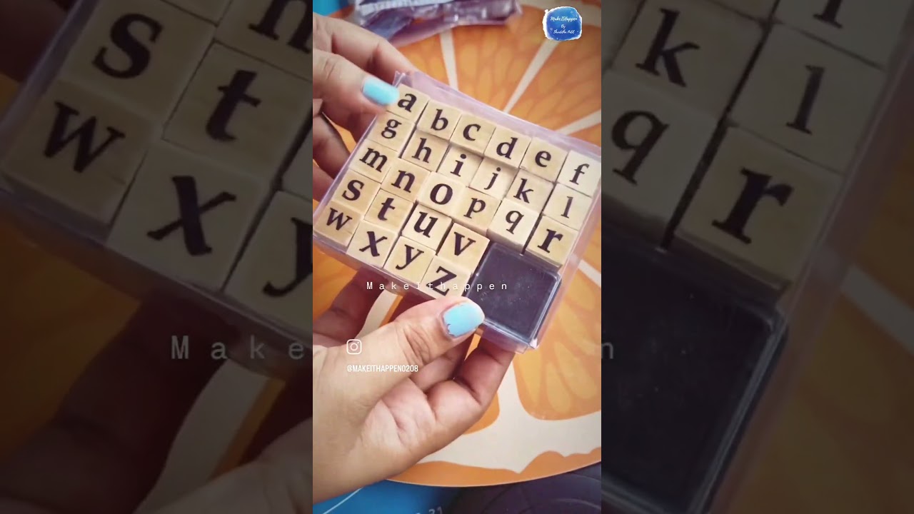Alphabet Stamp Set | #alphabet #stamps #stamp #goviral #diy #smallbuisnesssupport #essentials