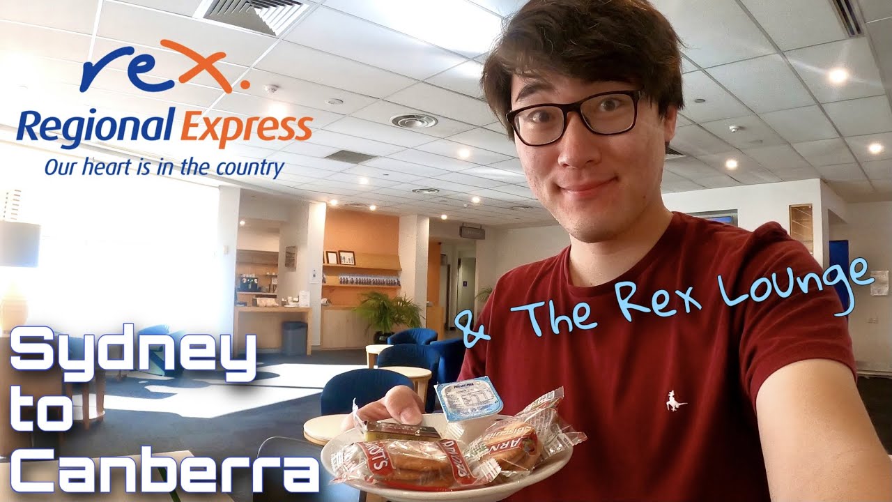 Обзор полета Saab 340 Сидней-Канберра авиакомпании Rex Airlines + посещение зала ожидания Rex Lou...
