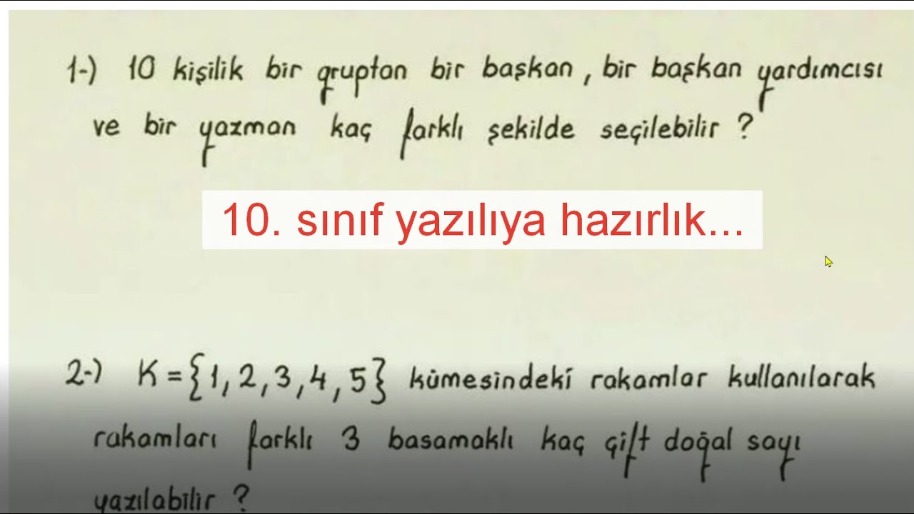 10. sınıf 1.dönem 1. yazılı örneği| birebir sınav gibi |#10sınıf #sınav #lise