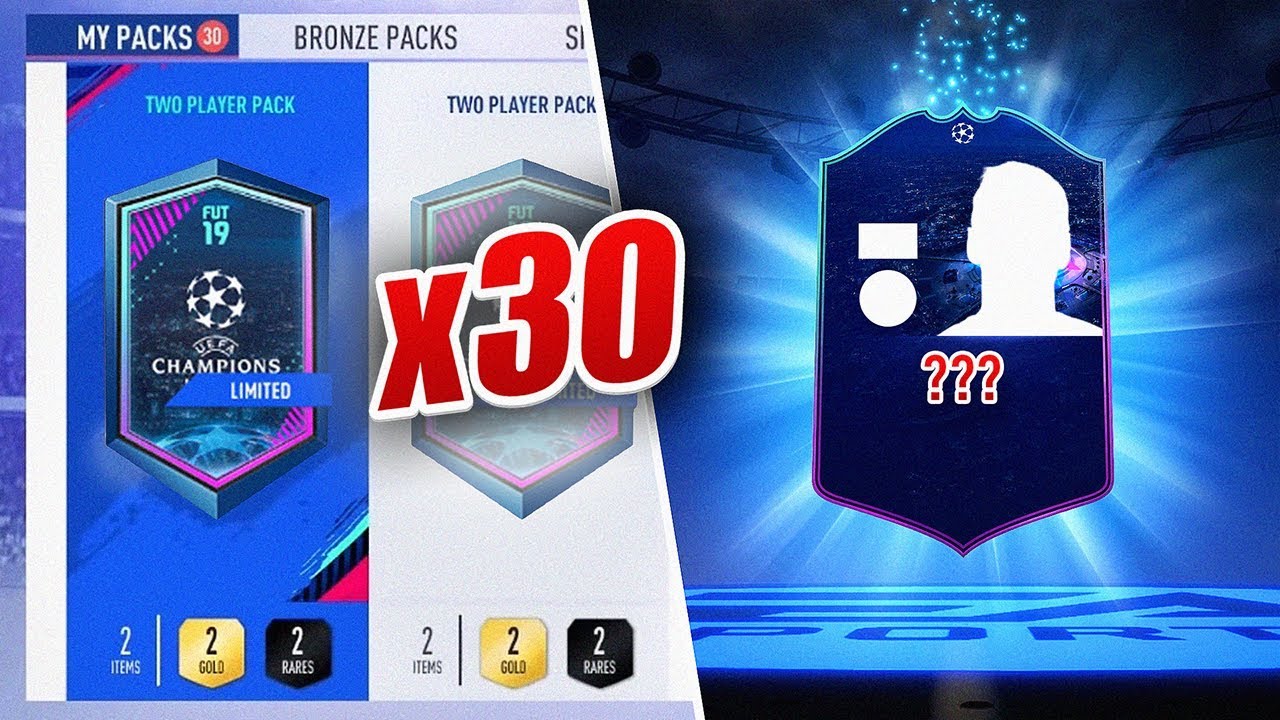 INSANE CHAMPIONS LEAGUE WALKOUT! - 30 x 2 PLAYER PACKS - FIFA 19 Ultimate Team