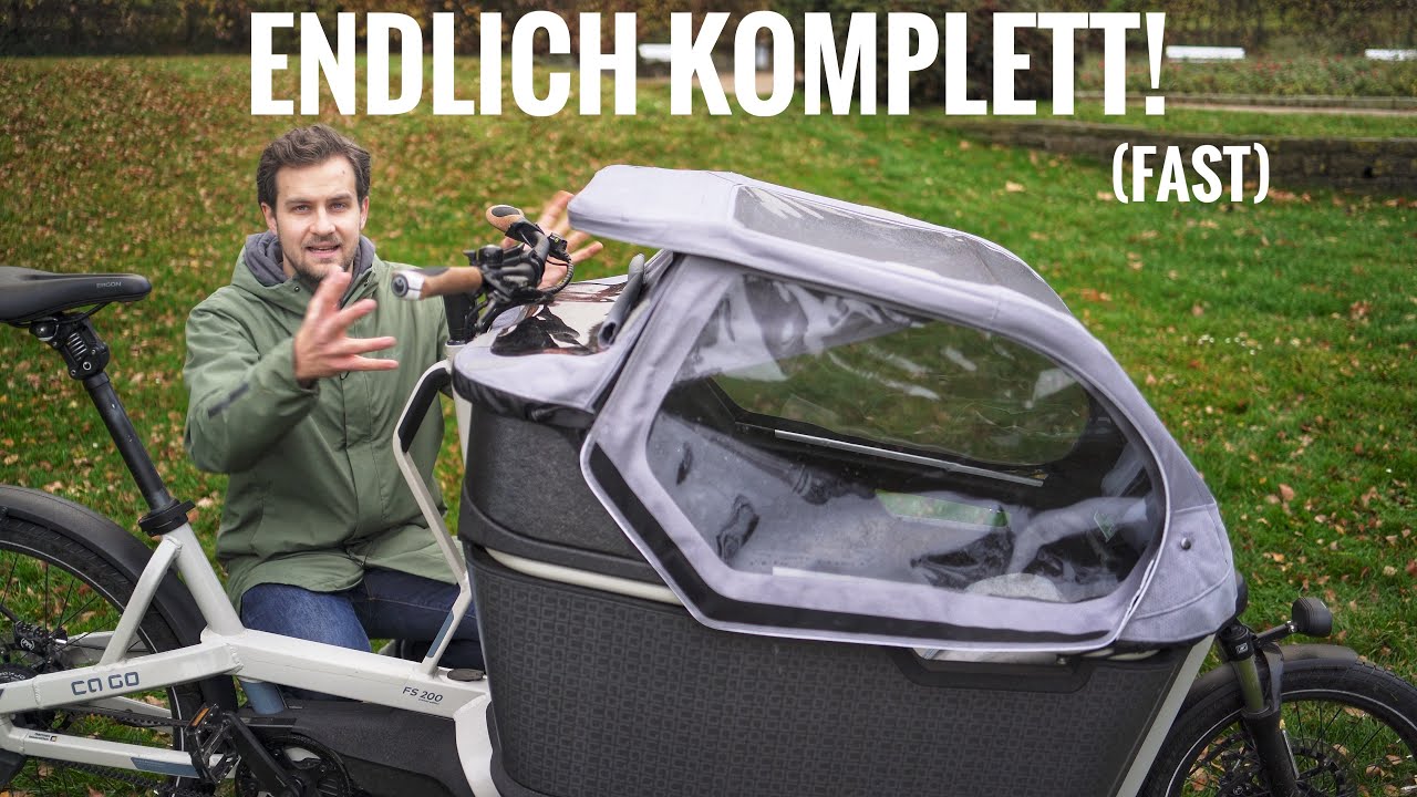 Mit dem All Weather Top ist das Ca Go Premium Lastenrad für alles gerüstet!