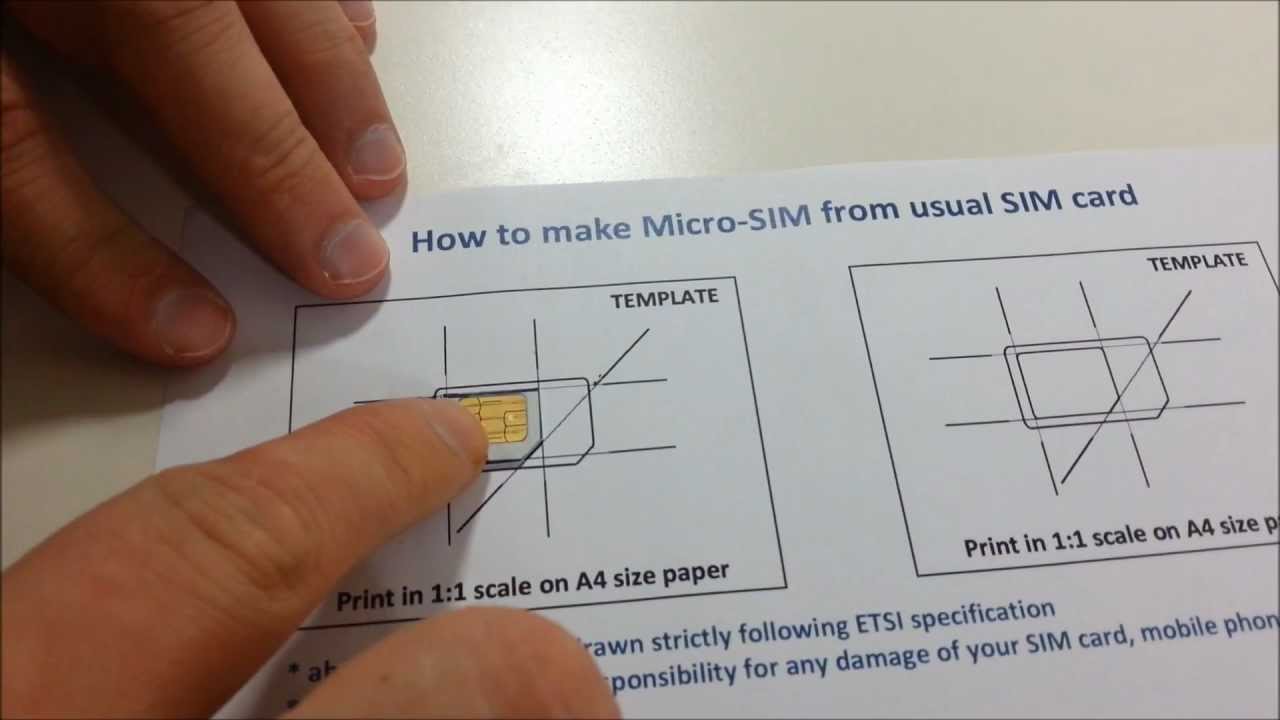 Jak przerobić kartę SIM na micro SIM