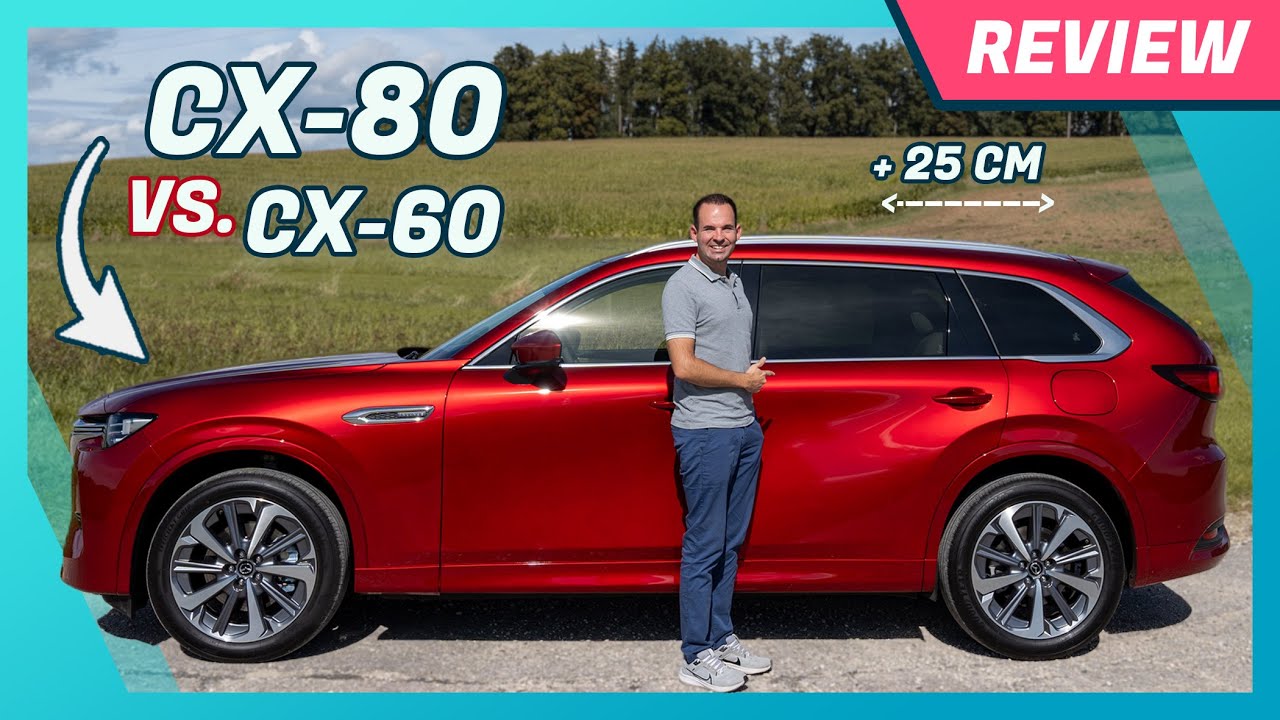 Mazda CX-80 mit 254 PS Diesel im Test: Verbrauch 6-Zylinder | Vergleich CX-60 | 0-100 km/h