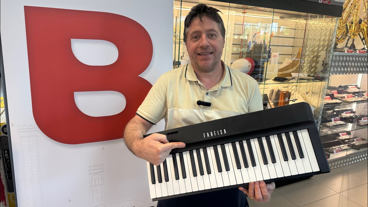 Tastiera pianoforte pieghevole FP-100 FARFISA-88 tasti dinamici - Novità assoluta.