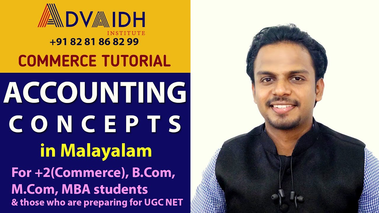 ACCOUNTING CONCEPTS in Malayalam for Commerce Students