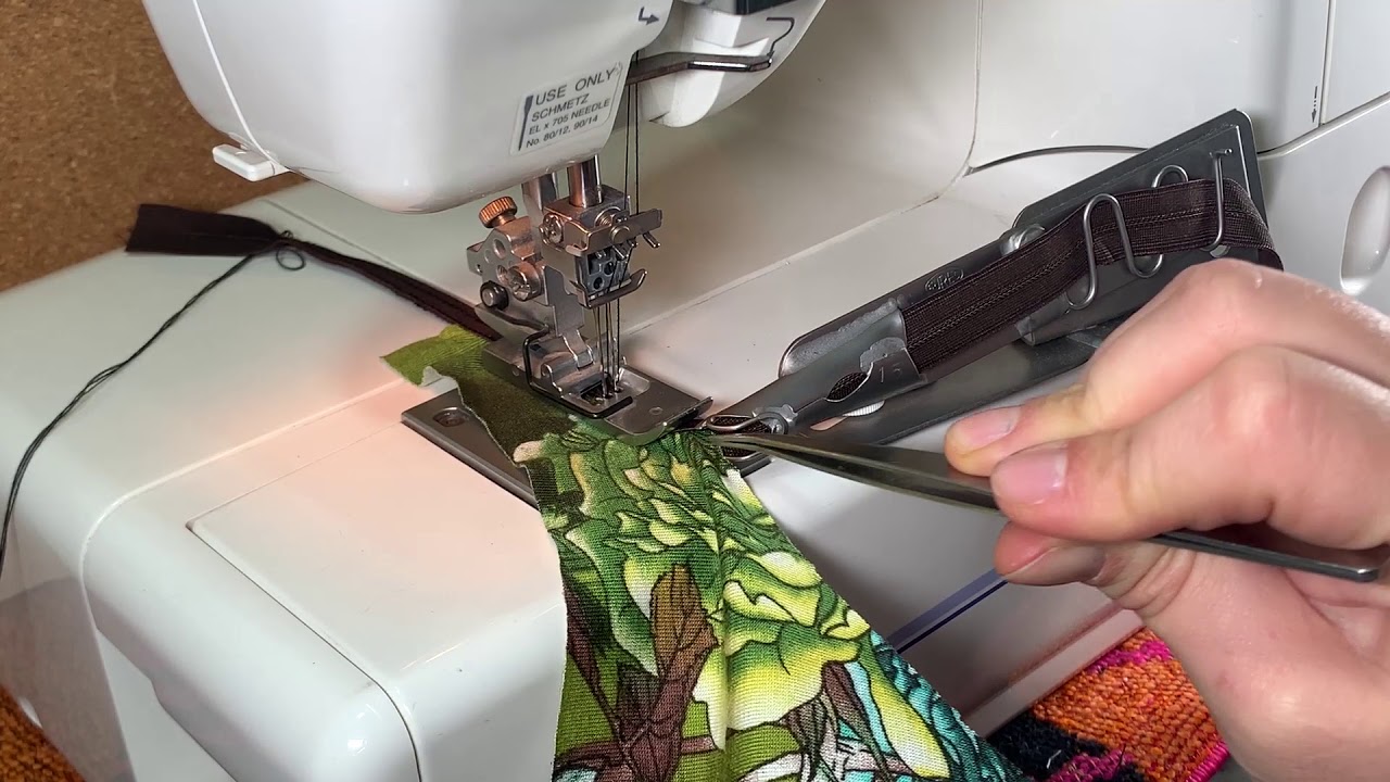 ¿Como usar la guia de collareta para coser lenceria?