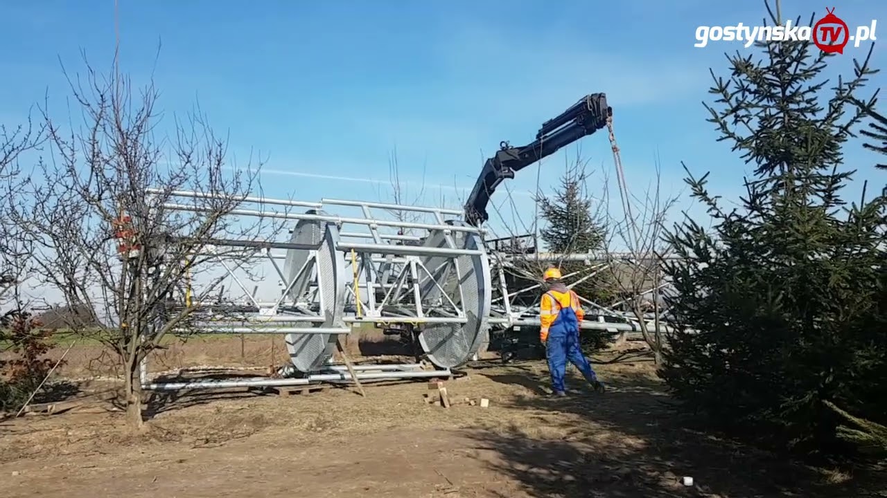 Budowa wieży GSM w Daleszynie - www.gostynska.pl