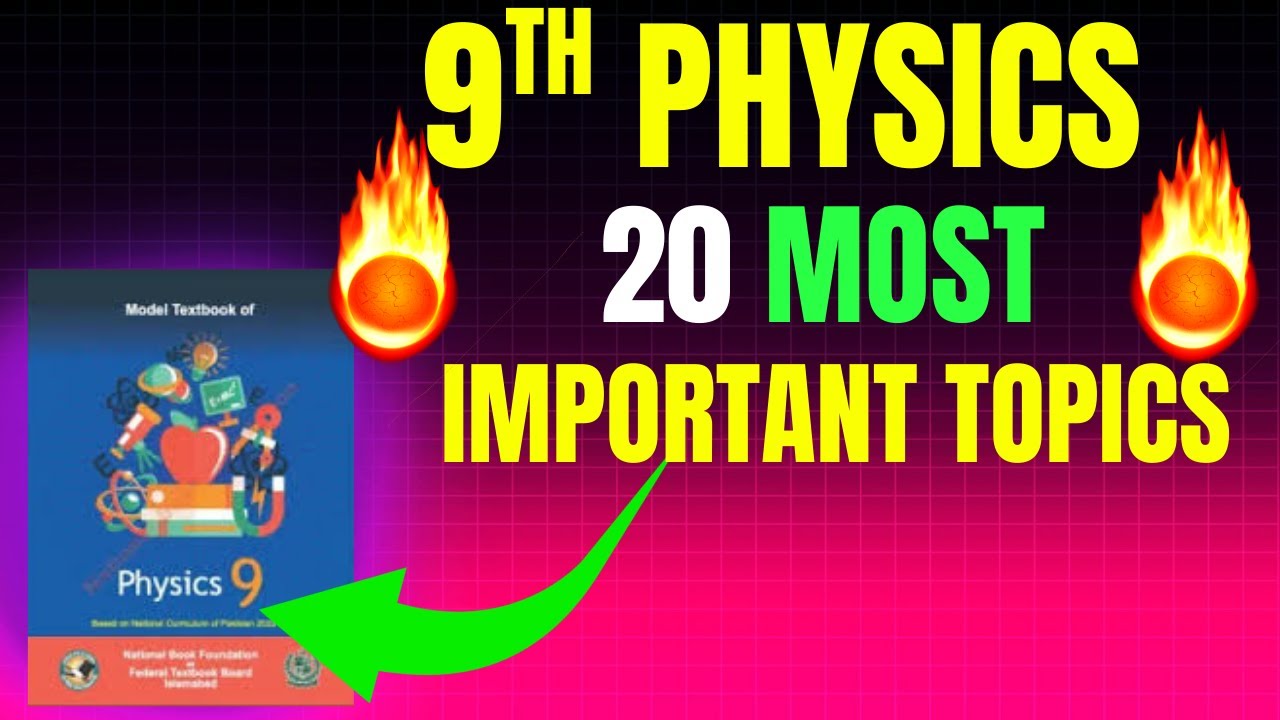 Physics Class 9 FBISE Most Important Topics & Questions 💯