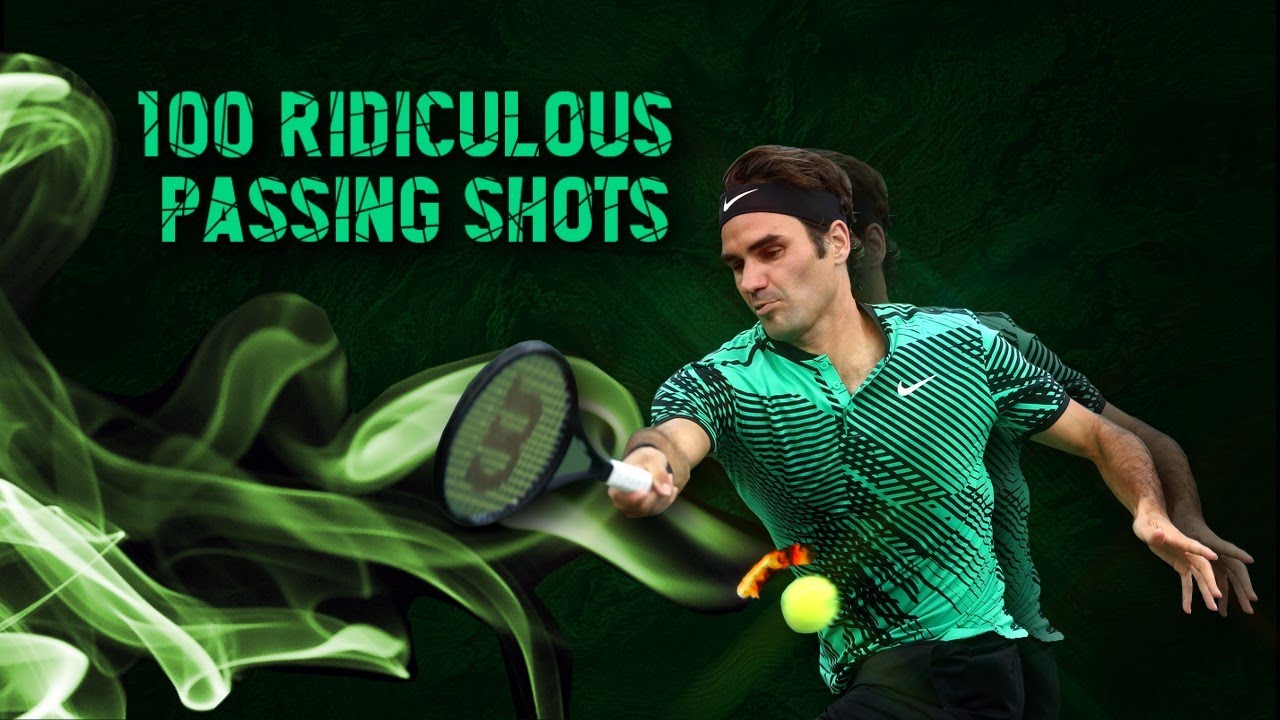 Roger Federer - 100 Ridiculous Passing Shots