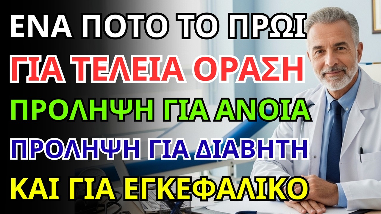 λαμπερά μάτια και υγιής εγκέφαλος: προλάβετε εγκεφαλικό, διαβήτη, άνοια με αυτόν τον τρόπο!