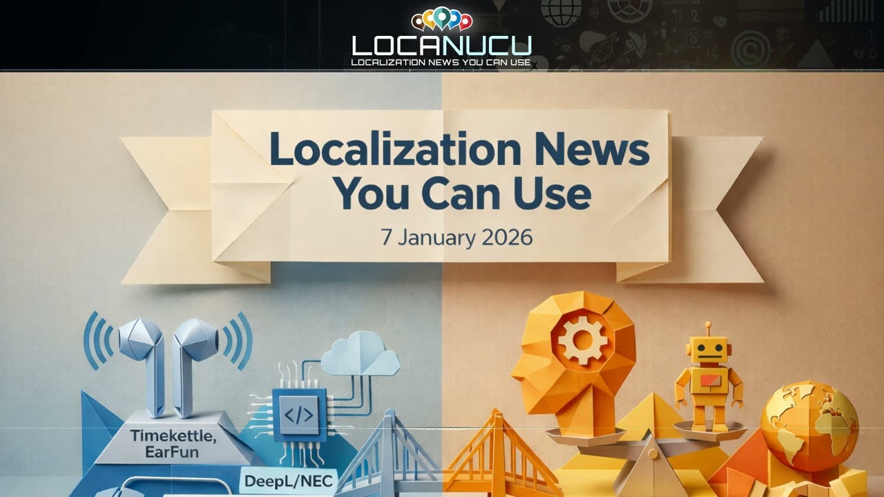 📢 Localization News 07/01/2026: Timekettle, DeepL, NEC, Meta, Slator