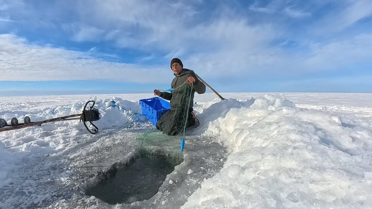 Fishing for Supper in The Winter