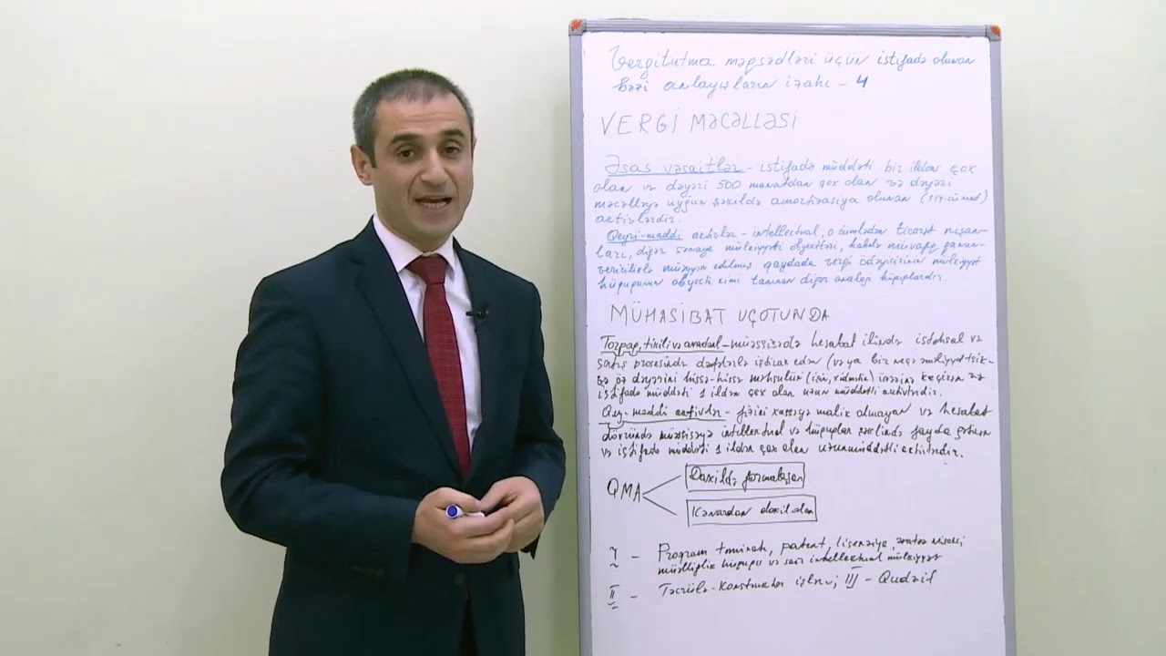 Vergitutma məqsədləri üçün istifadə olunan bəzi anlayışların izahı (davamı 3) - Radil Fətullayev