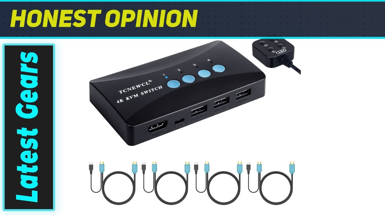 Best KVM Switch? TCNEWCL 4 Port HDMI KVM Switcher