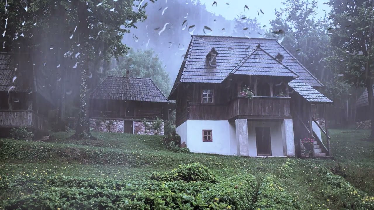 Gentle Nature RAIN – Soft Countryside Ambience for Sleep & Stress Relief | 8H NO MUSIC