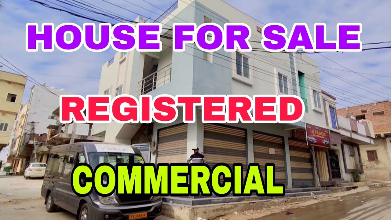 HYDERABAD HOUSE FOR SALE IN BANDLAGUDA REGISTERED CLEAR TITLE G+1+ COMMERCIAL PROPERTY FOR SALE 