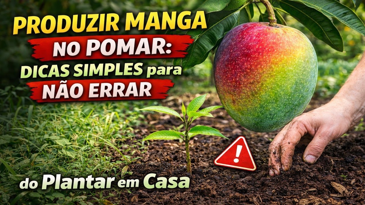 Produzir Manga no Pomar: Dicas Simples para NÃO ERRAR do Plantar em Casa