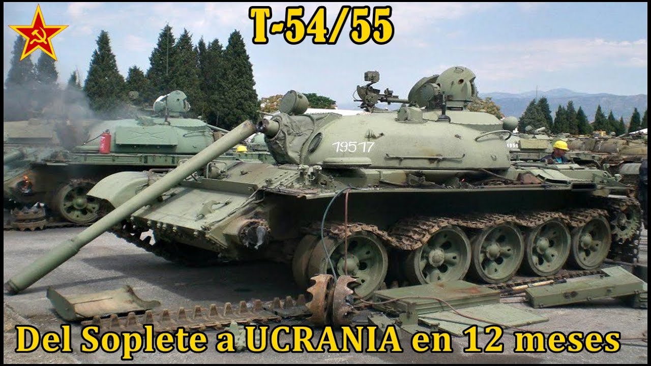 Carro de Combate ruso T-54/55;  del Soplete a Ucrania en tan solo 3 meses.  By TRU