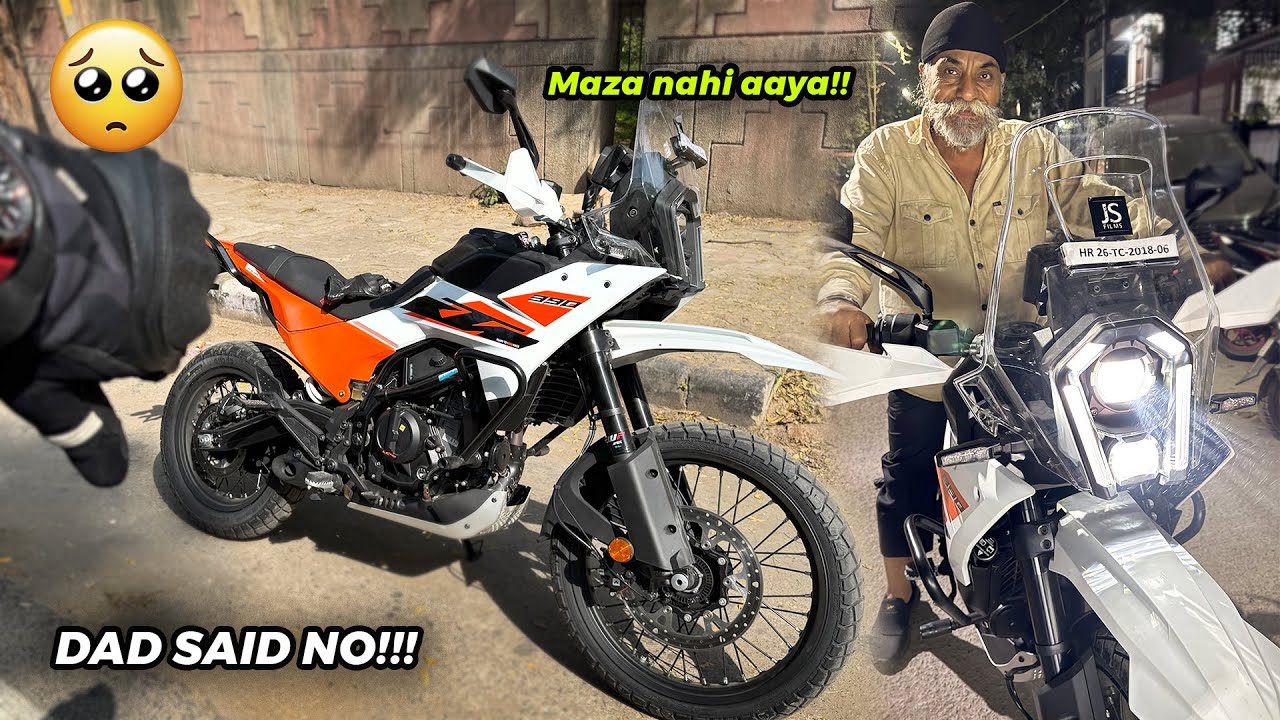 KTM Adventure 390 ka mazaa nahi aaya DAD ko 🥵
