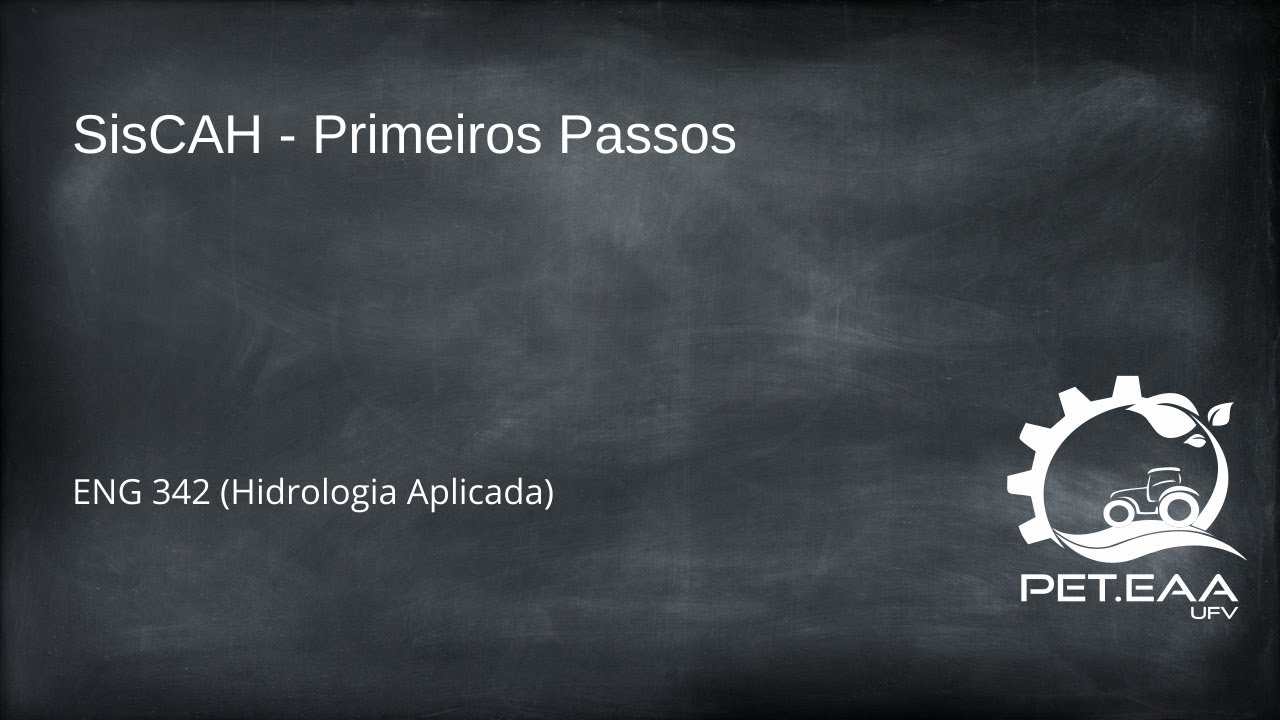 Siscah: primeiros passos - ENG 342 (Hidrologia Aplicada)