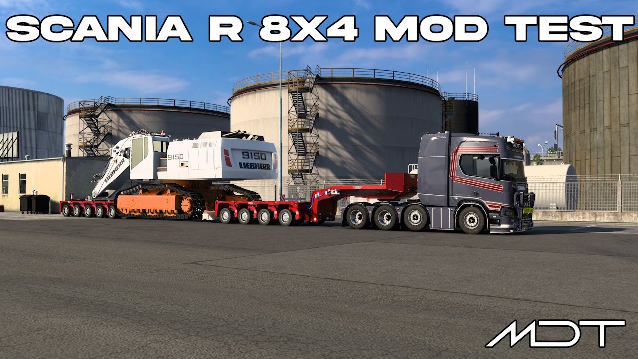 MDT | MOD TEST | SCANIA 8X4 + TUNING PACK + SKIN + 1000 HP | ETS2