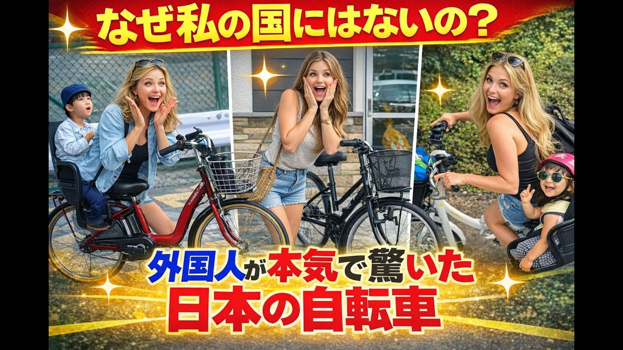 【海外の反応】世界が驚いた日本の発明「ママチャリ」なぜ海外で大絶賛されているのか？