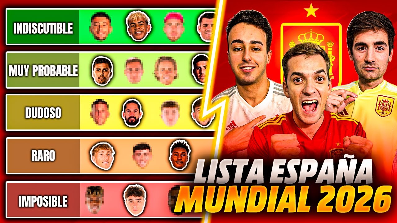 ¿IRÁN ESTOS JUGADORES de la SELECCIÓN ESPAÑOLA al MUNDIAL?