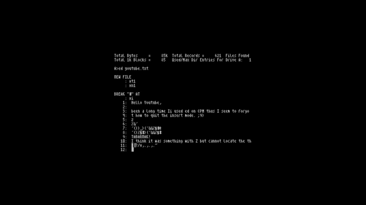 CP/M on a Sinclair ZX Spectrum with Z80 CPU