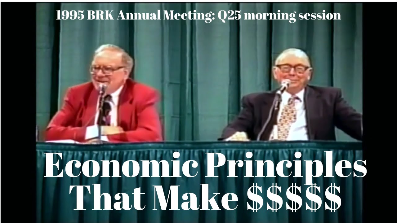 Buffett & Munger: Here Are The Economic Principles To Look For (1995 Q25am)