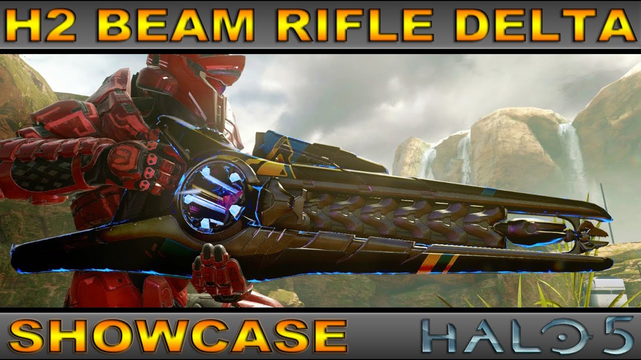 Halo 2 Beam Rifle Delta - Legendary Weapon Showcase - Halo 5 Guardians