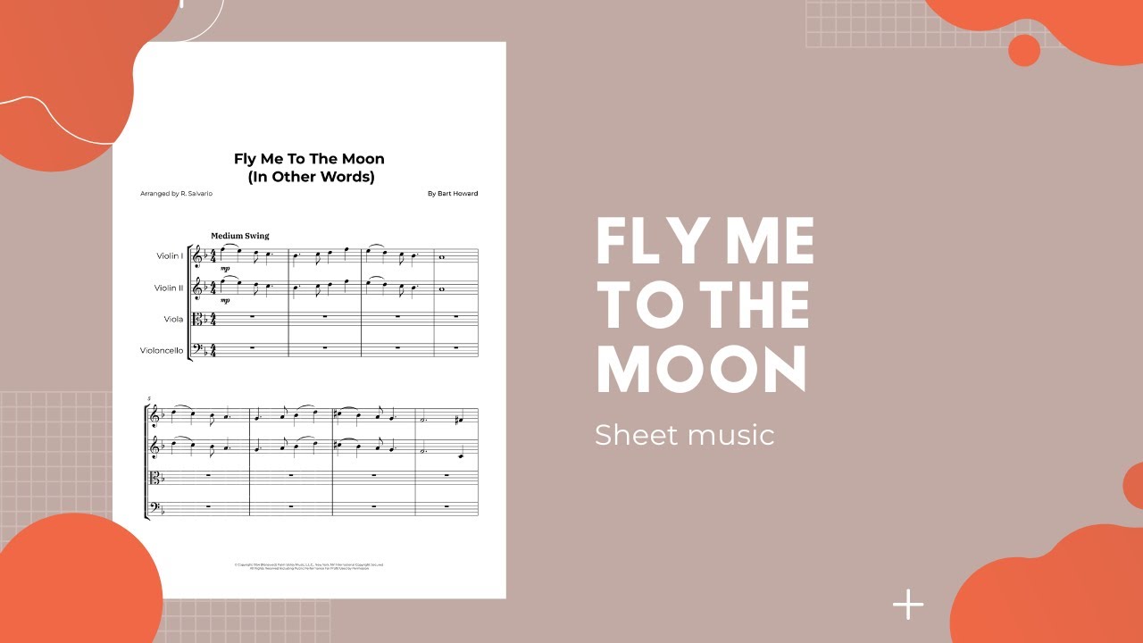 Fly Me To The Moon - String Quartet Sheet Music