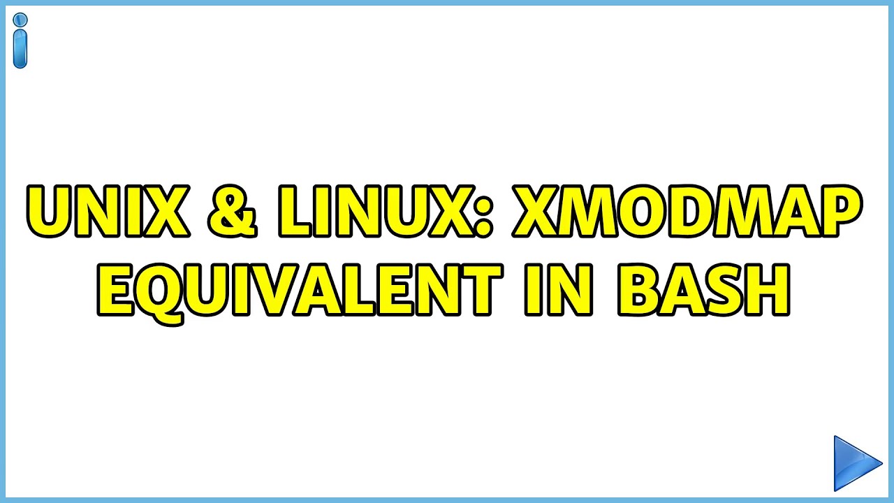 Unix & Linux: xmodmap equivalent in bash