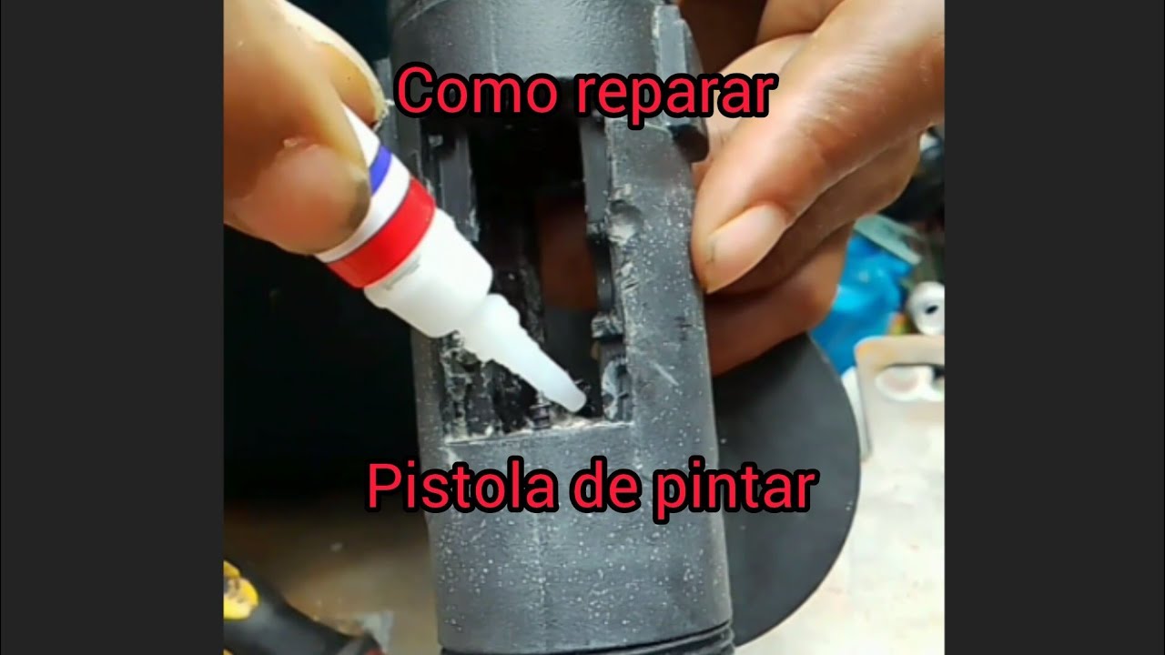 como reparar pistola electrica de pintar cuando hay fuga de pintura #pistoladepintura #soldadura