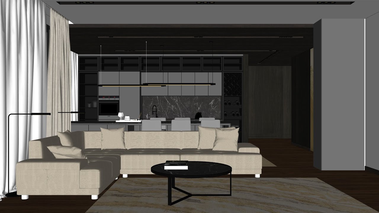Sketchup Cơ Bản | Buổi số 7 | Dựng Nội Thất Căn Hộ Chung Cư