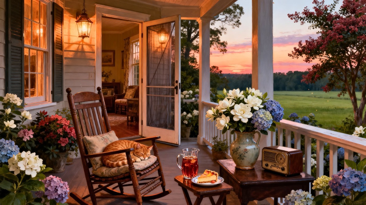1950s Southern Summer Evenings Lasted Longer on the Front Porch 🌺🌅 Vintage Oldies from Another Room