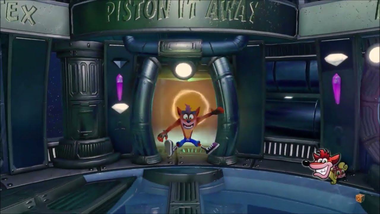 CRASH BANDICOOT 2 -PISTON IT AWAY - EASY WAY FOR GEM (ALL BOXES)