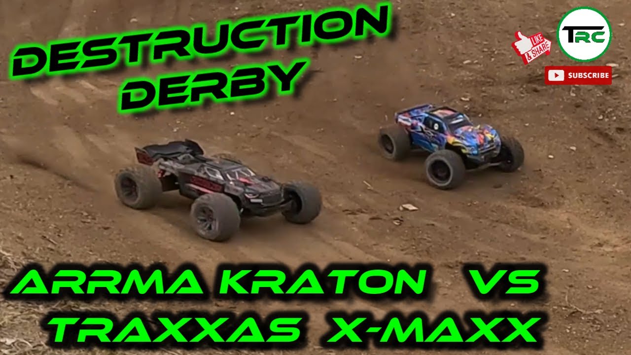 Destruction Derby - Arrma Kraton EXB 8S vs Traxxas X-Maxx vs Team Corally vs Reely vs HPI