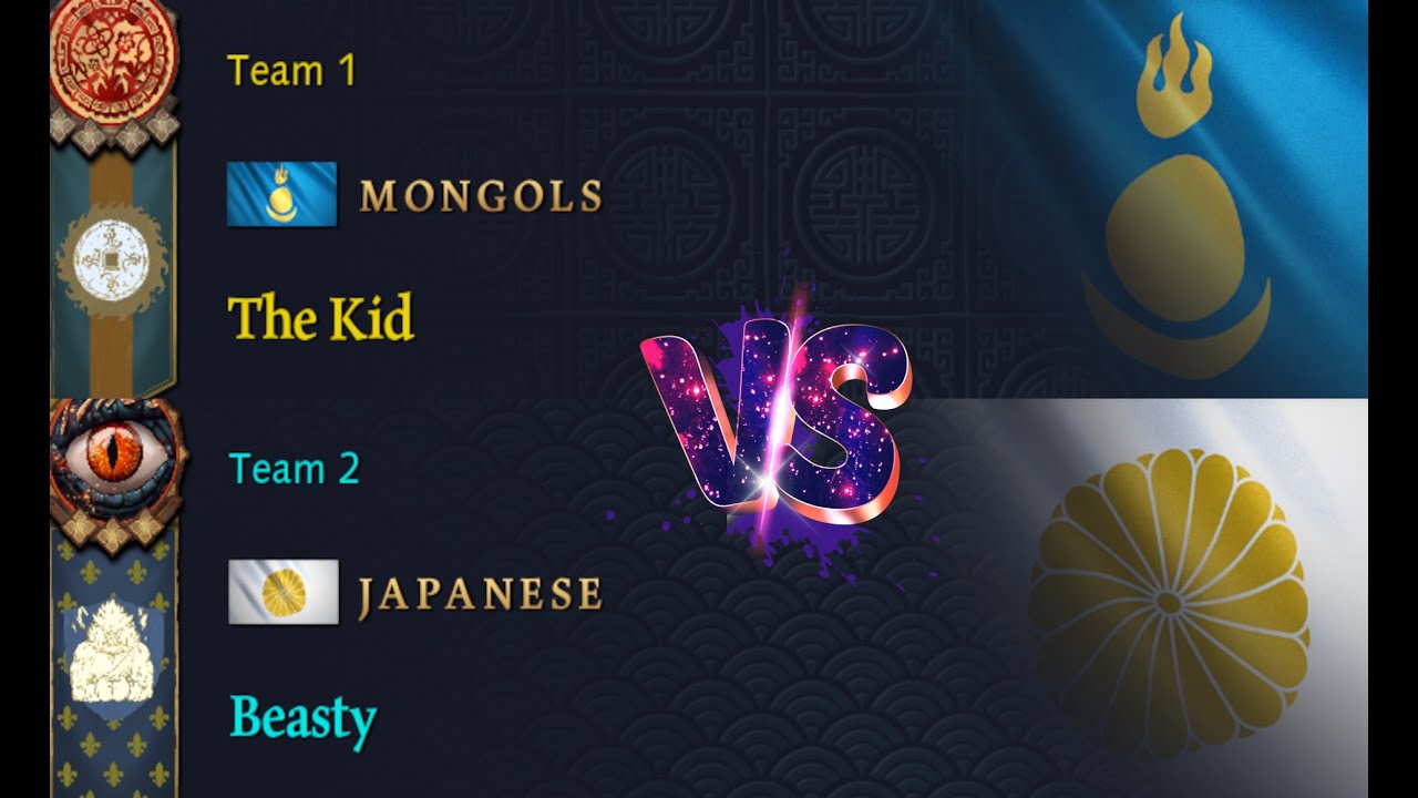 (AoE4 Mongols vs Japanese)  Valdemar vs Beasty