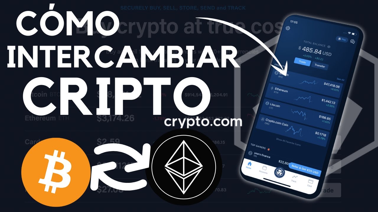 TUTORIAL: C&oacute;mo INTERCAMBIAR tokens y criptomonedas con la aplicaci&oacute;n de CRYPTO.com - Gu&iacute;a en ESPA&Ntilde;OL