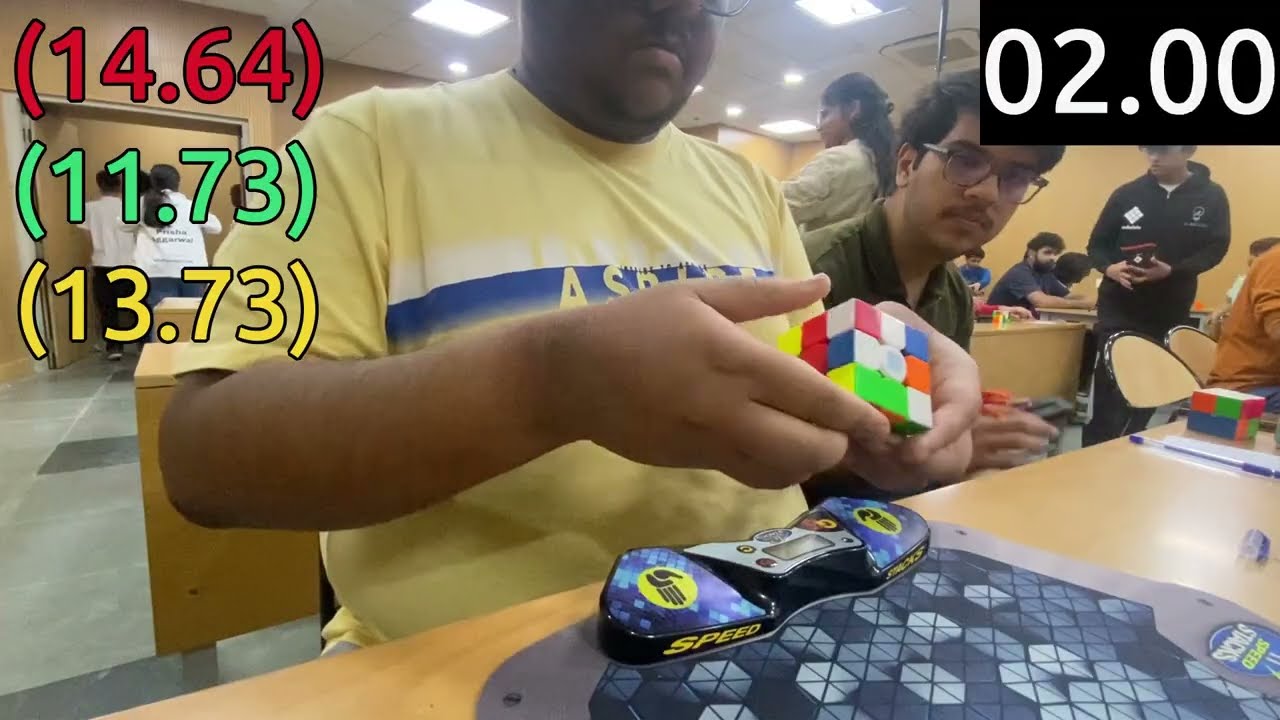 3x3 PB Ao5 13.04 @ Delhi Cube Open 2026