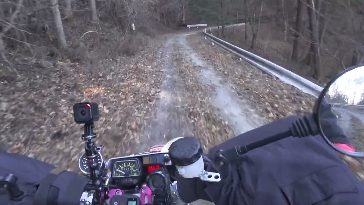 セロー225WE：2025年最後の林道東御荷鉾線2025.12.9